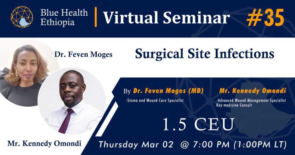 Blue Health Ethiopia Virtual Seminar with CPD Certificate and 1.5 CEU Point