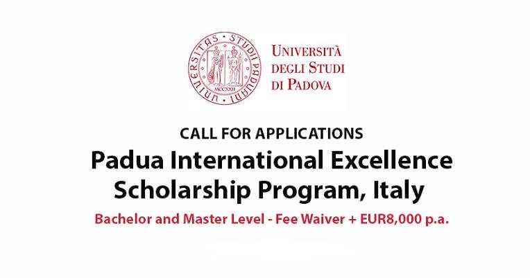 Padua International Excellence Scholarship at University of Padua
