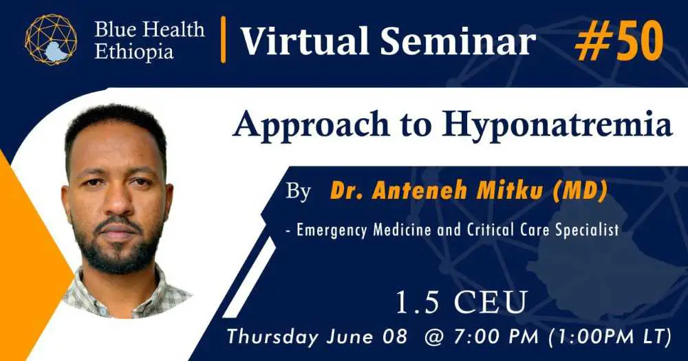 Blue Health Ethiopia Virtual Seminar with CPD Certificate and 1.5 CEU Point